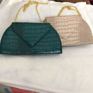 2 as a set Joy & Iman crossbody/shoulder bag/ purses